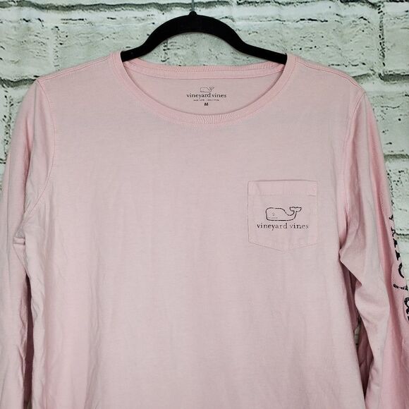 Vineyard Vines whale print Long sleeve tee medium - Picture 2 of 7